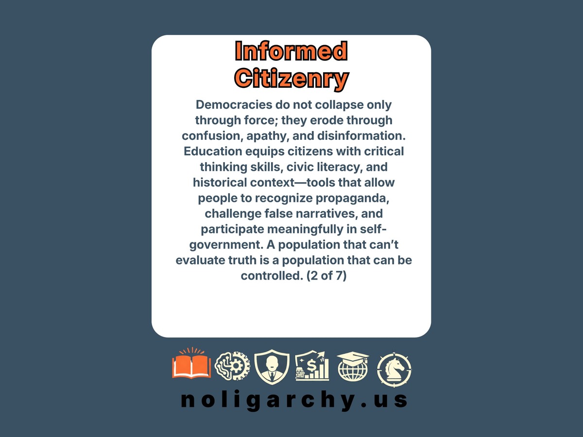 Informed Citizenry — 2 of 7