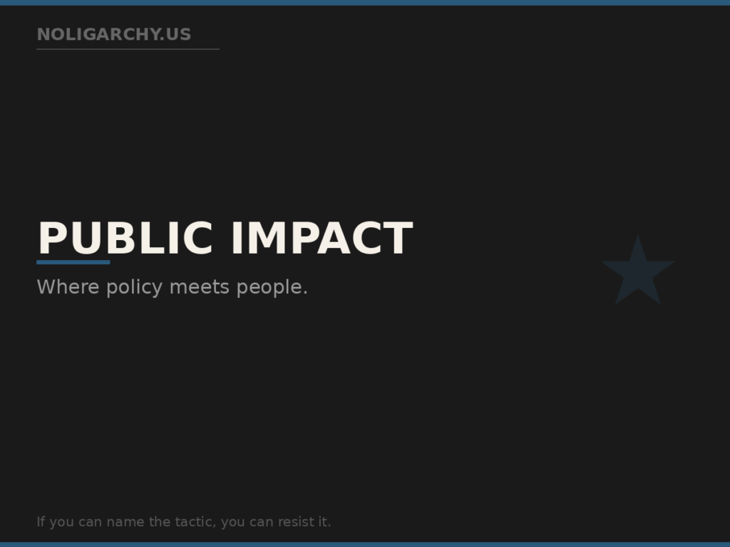 noligarchy public impact